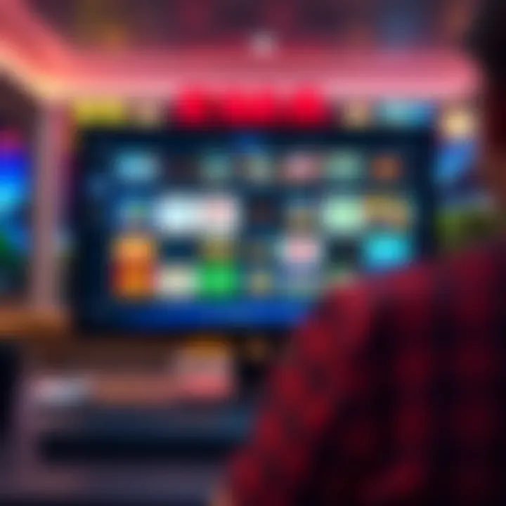 A collection of diverse gaming platforms highlighted on a computer screen