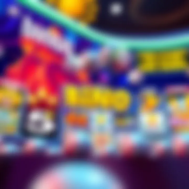 A vibrant online bingo platform interface showcasing games