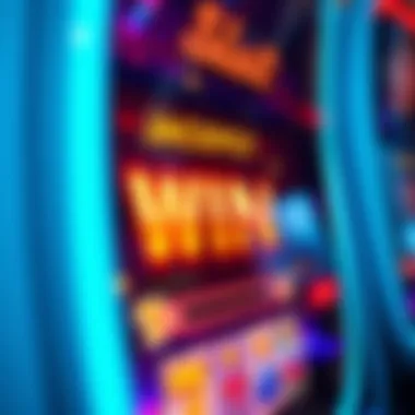 A close-up view of a jackpot win notification on a slot machine screen