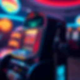 A captivating display of a penny slot machine with vibrant graphics and symbols