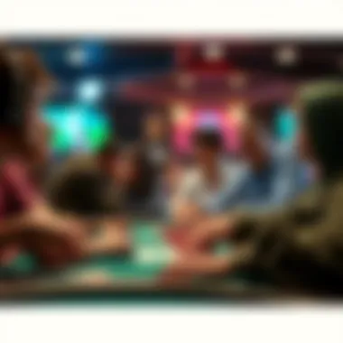 Engaged players participating in a virtual poker session