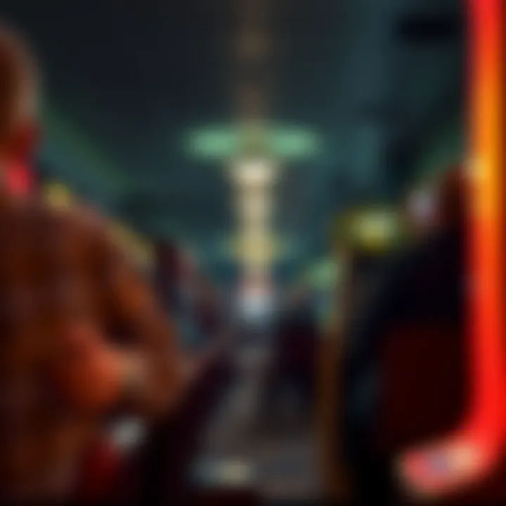 Gaming Area at Presque Isle Downs Inside the gaming area with patrons placing bets