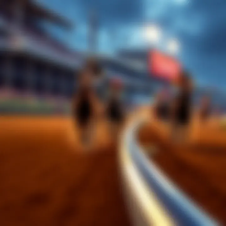 Horse Race at Presque Isle Downs Racers competing during a horse race at Presque Isle Downs