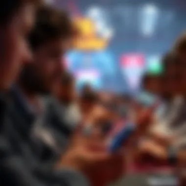 Trivia Games Appeal to All Demographics Diverse audience engaged in playing trivia games on smartphones