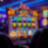 A vibrant online slot game interface displaying colorful graphics and engaging features.