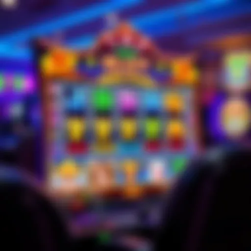 A vibrant online slot game interface displaying colorful graphics and engaging features.