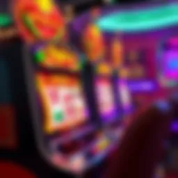 Vibrant online slot machine interface