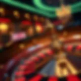 Elegant roulette wheel in action