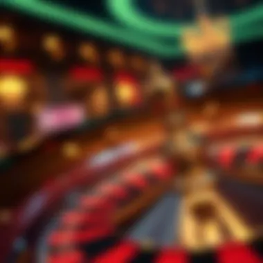 Elegant roulette wheel in action