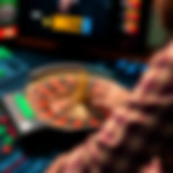 High-tech gaming software interface for online roulette