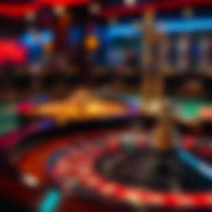 Online roulette table displaying various bets