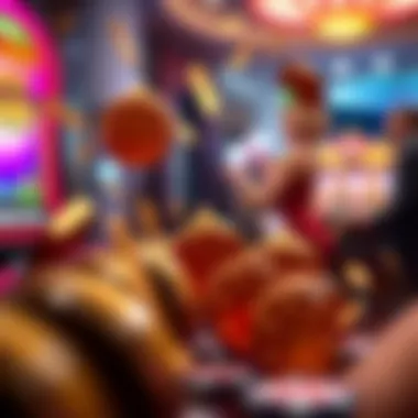 Animated depiction of the excitement of winning in slot games