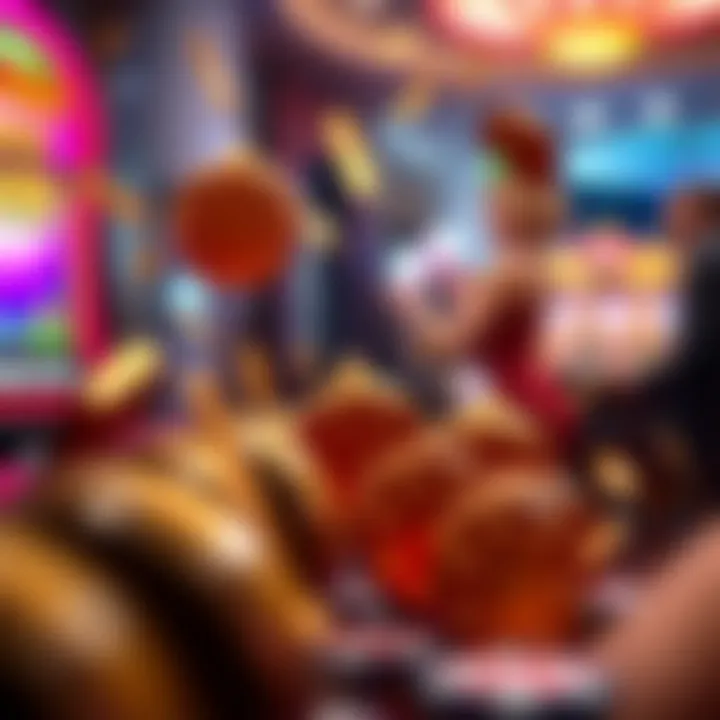 Animated depiction of the excitement of winning in slot games