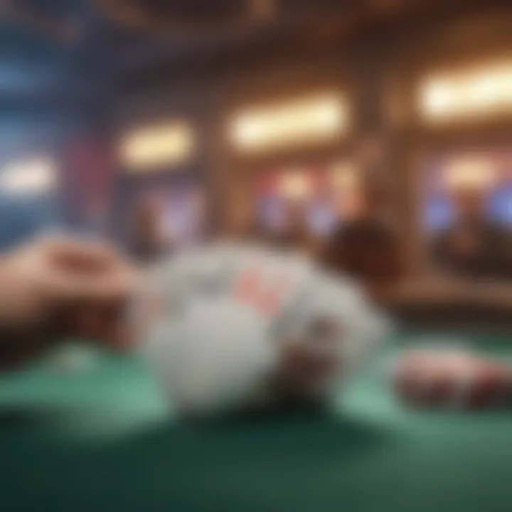 Visualization of different types of players cards available in online gambling