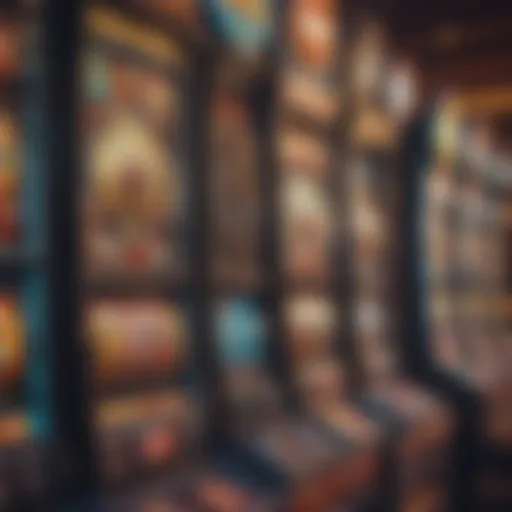 Vibrant scarab slot machine in a casino setting