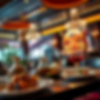 Elegant dining experience with gourmet dishes