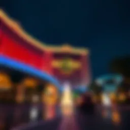 Luxurious view of the Seminole Hard Rock Hotel exterior