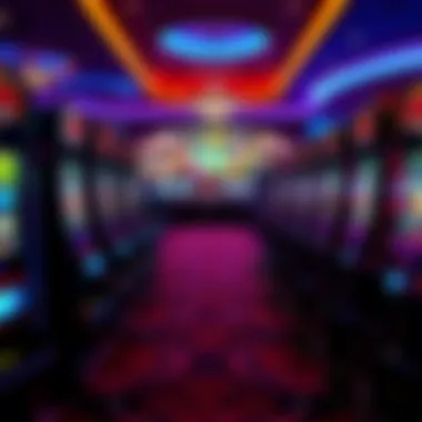Exciting gaming area filled with vibrant slot machines