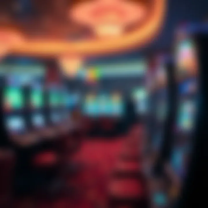 Relaxed Atmosphere for Slot Gaming A serene gaming environment showcasing slot machines