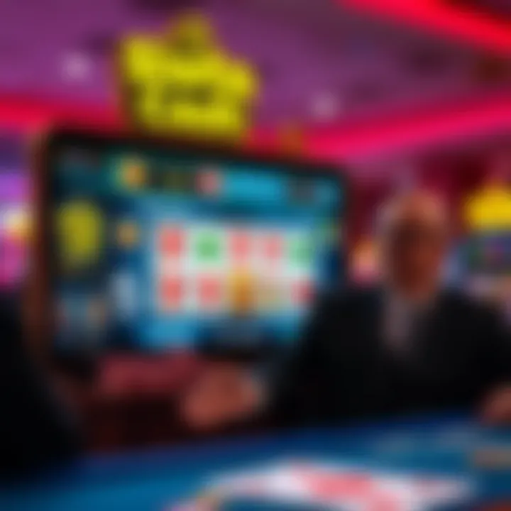 User Interface Design Visual representation of the Sloto Cash Casino user interface