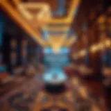 Luxurious Hotel Lobby Luxurious hotel lobby with a smoking area