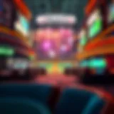 A vibrant Michigan sportsbook environment showcasing betting options and technology.