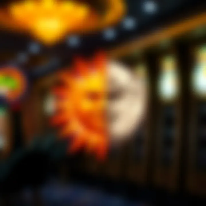 Symbolic Features in Sun and Moon Casino Game Visual representation of the Sun and Moon symbols within the game