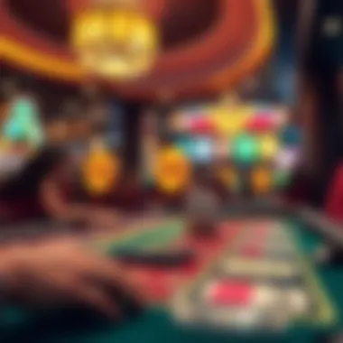 Atmospheric casino environment enhancing the gaming experience