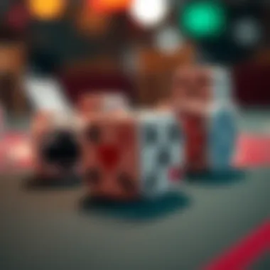 Close-up of dice showcasing their unique designs