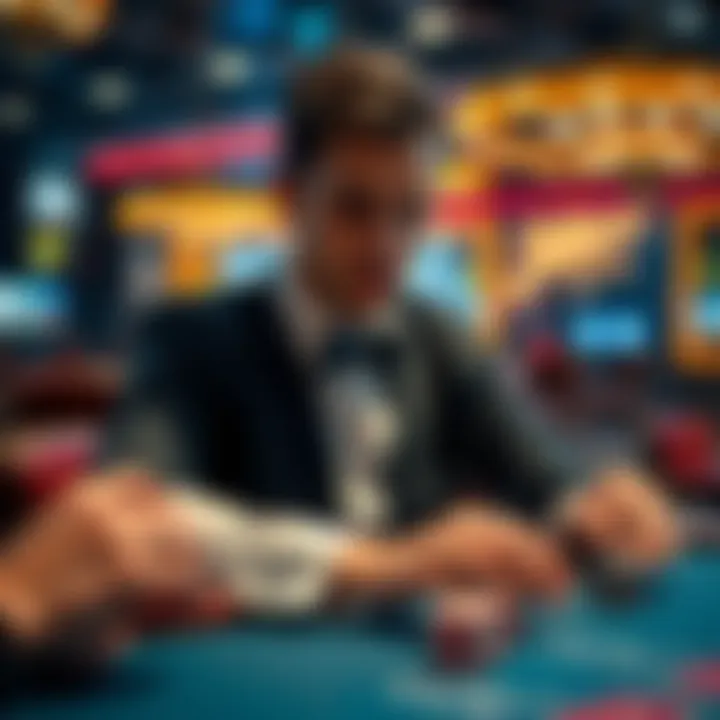 A knowledgeable dealer explaining the rules of the game to new players