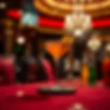 Signature Cocktail in a Casino Setting Classic Casino Cocktail