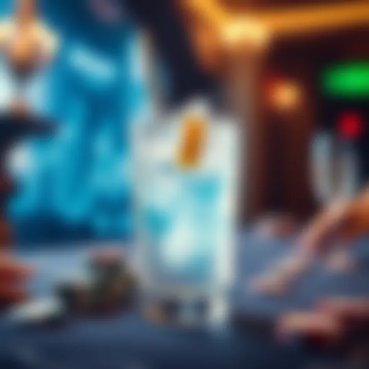 Refreshing Non-Alcoholic Drink for Gamers Elegant Non-Alcoholic Beverage