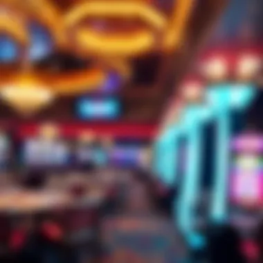 Interior shot of a luxurious casino lounge in Biloxi