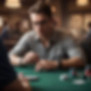 A player reading a poker book