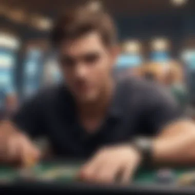 Player enjoying a thrilling gaming session on a no deposit slot