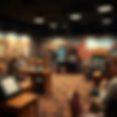 Evolution of Gaming in New Mexico A historical display depicting the evolution of gaming in New Mexico through artifacts and imagery