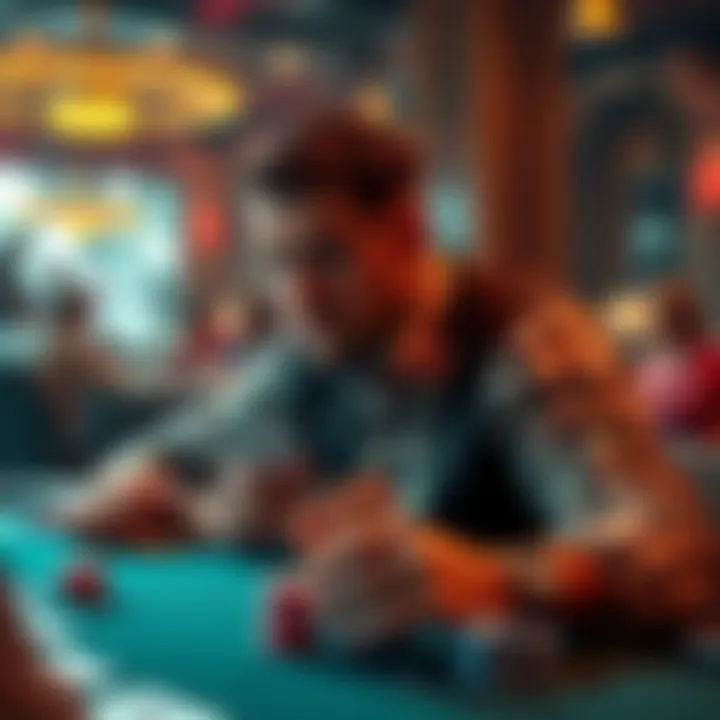 Visual representation of player psychology in 3 Card Poker