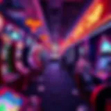 A vibrant arcade featuring classic and modern gaming machines in Atlantic City