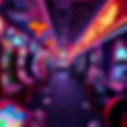 A vibrant arcade featuring classic and modern gaming machines in Atlantic City