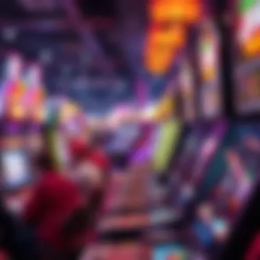 Traditional and Arcade Experience Fusion A unique blend of traditional casino games and arcade entertainment, illustrating the dual experience