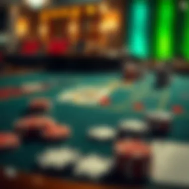 The Intricacies of Blackjack Gameplay Close-up of a blackjack table with cards and chips