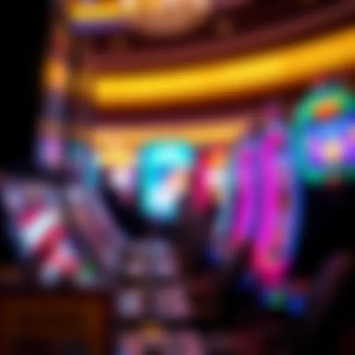 Engaging Player Experience at the Casino Player engrossed in gameplay at a Las Vegas casino