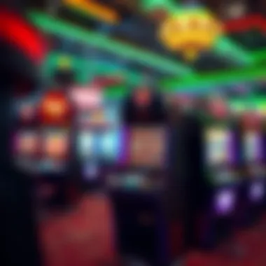 A captivating visual representation of slot machines in a digital landscape