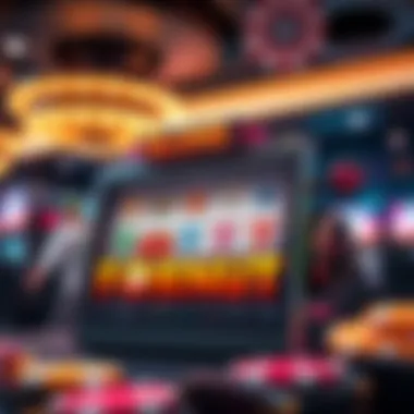 Technology Behind Online Slots An artistic representation of the technology powering online slot games, emphasizing user experience.