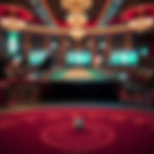 The Layout of a Dice Casino Intricate design of a dice game table.