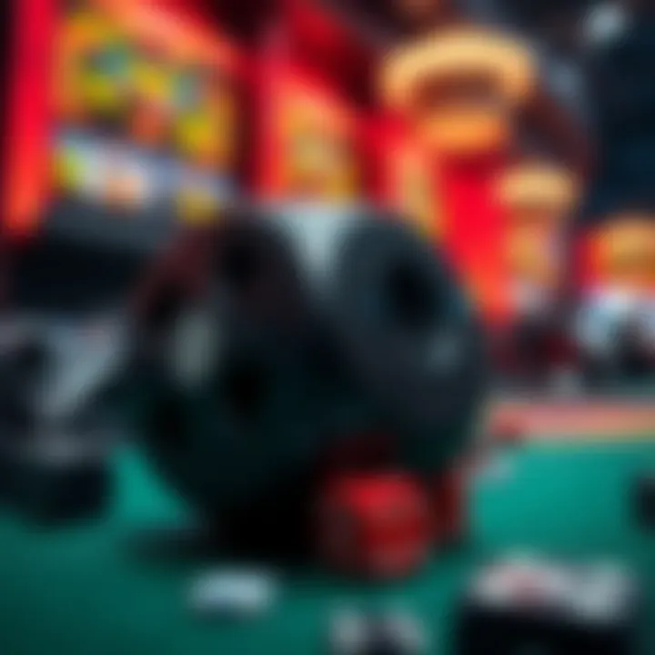 Visual representation of economic dynamics in gambling.