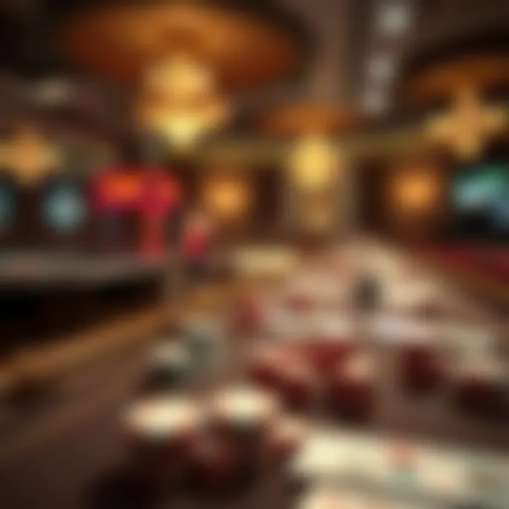 A historical timeline showcasing the evolution of gambling