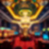 Vivid depiction of a luxurious casino interior