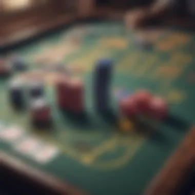 A table displaying various gambling games