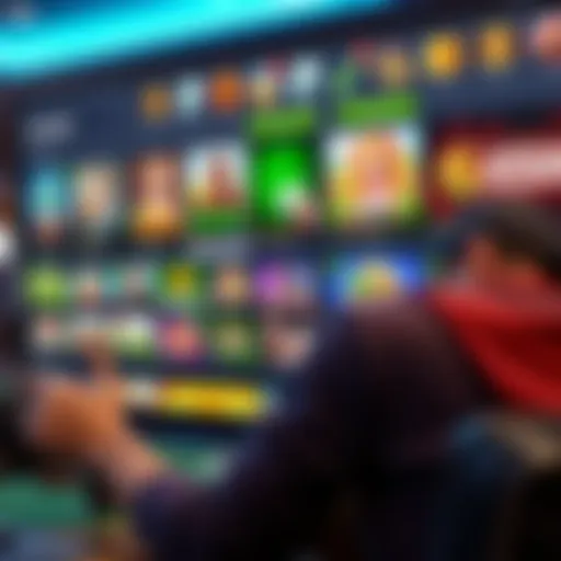 Showcasing New Game Offerings A modern online casino interface showcasing diverse games